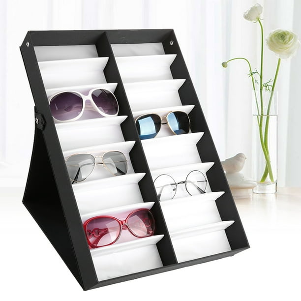 2-16 COMPARTMENT BLACK INSERT TRAY SHOWCASE DISPLAY 
